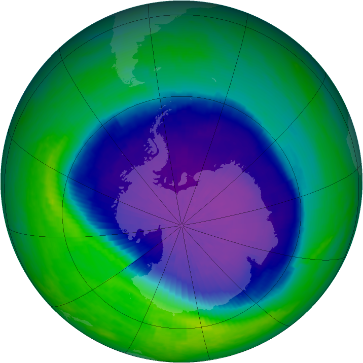 Ozone Map 2001-10-13